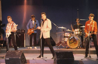 Loquillo y los Trogloditas en directe cap al 1984 / fototeca RTVE