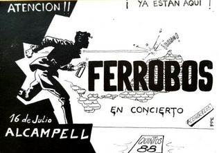 Flyer del concert de Ferrobós a Alcampell (16 juliol 1988)