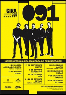 Últimas fechas de la gira 2016 ‘Maniobra de resurrección’