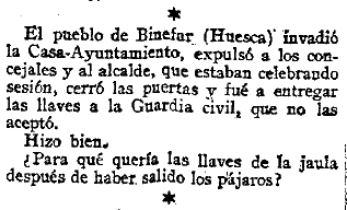 suelto en El Imparcial, Madrid, 7 de octubre de 1916 (hemeroteca de la BNE)