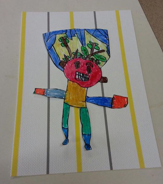 Obra de los alumnos de Infantil.