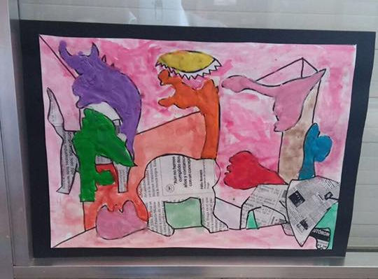 Obra de los alumnos de Infantil.