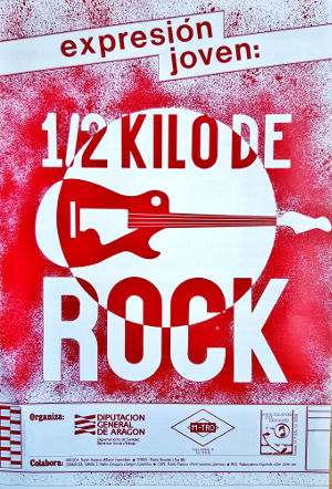 Cartell del concurs 'Medio Kilo de Rock'