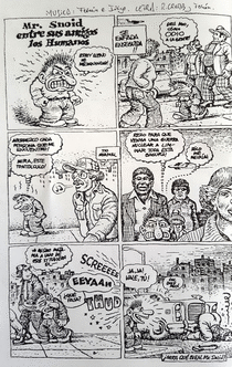 El còmic de R. Crumb que va inspirar «Mr. Snoid entre sus amigos los humanos», a la carpeta interior del disc 'Kortatu'