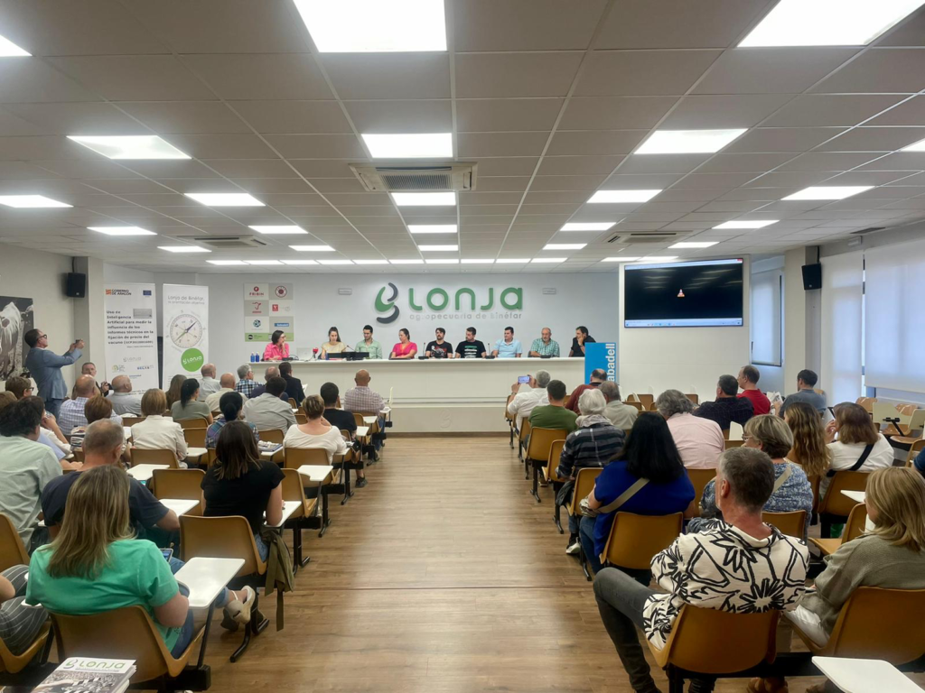 El equipo de la película en La Lonja de Binéfar