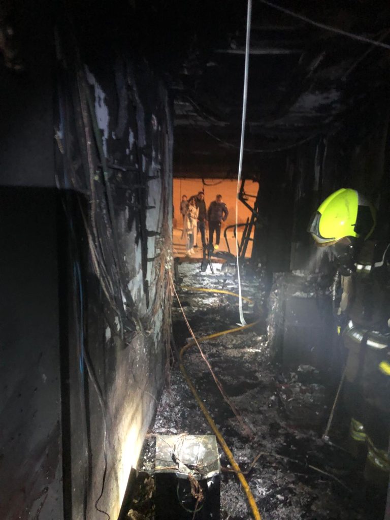 Imagen de la vivienda incendiada en Altorricón